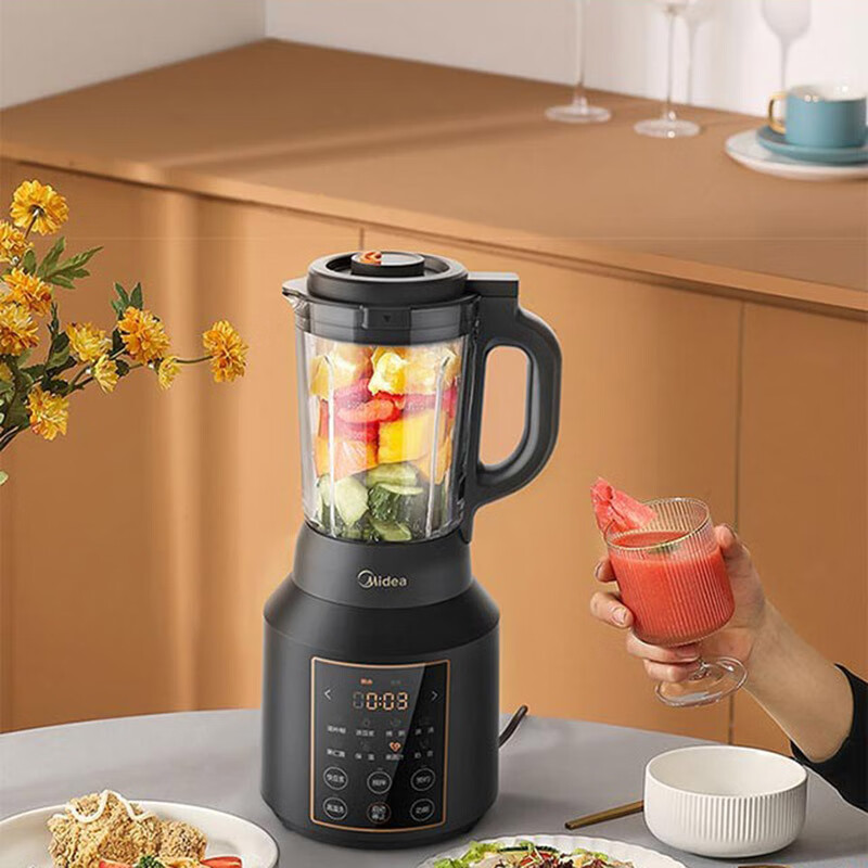 美的（Midea）破壁机 MJ-ABL8010 多功能家用破壁料理辅食机黑色
