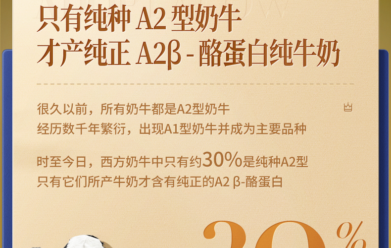 认养一头牛A2β-酪蛋白高端纯牛奶250ml * 10盒