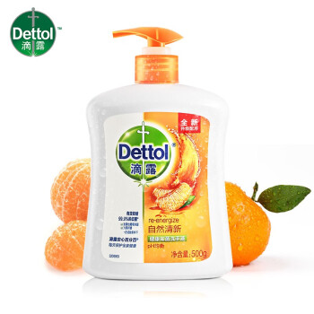 滴露（Dettol）健康抑菌洗手液 成人儿童家用水洗洗手液 抑菌清洁 自然清新500g*3瓶