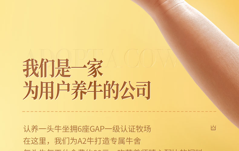 认养一头牛A2β-酪蛋白高端纯牛奶250ml * 10盒*2提