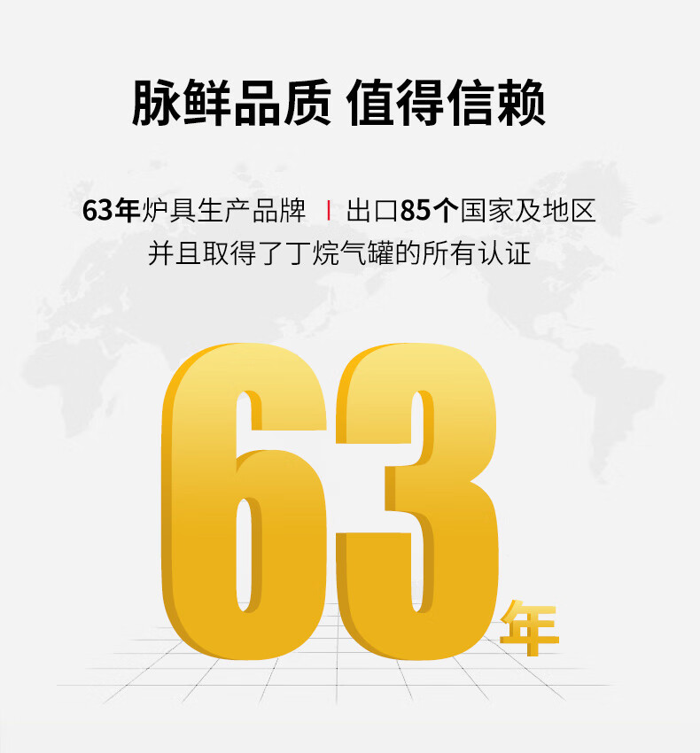 脉鲜卡式炉丁烷炉具便携式家用迷你瓦斯气罐一体磁吸燃气炉6000AS