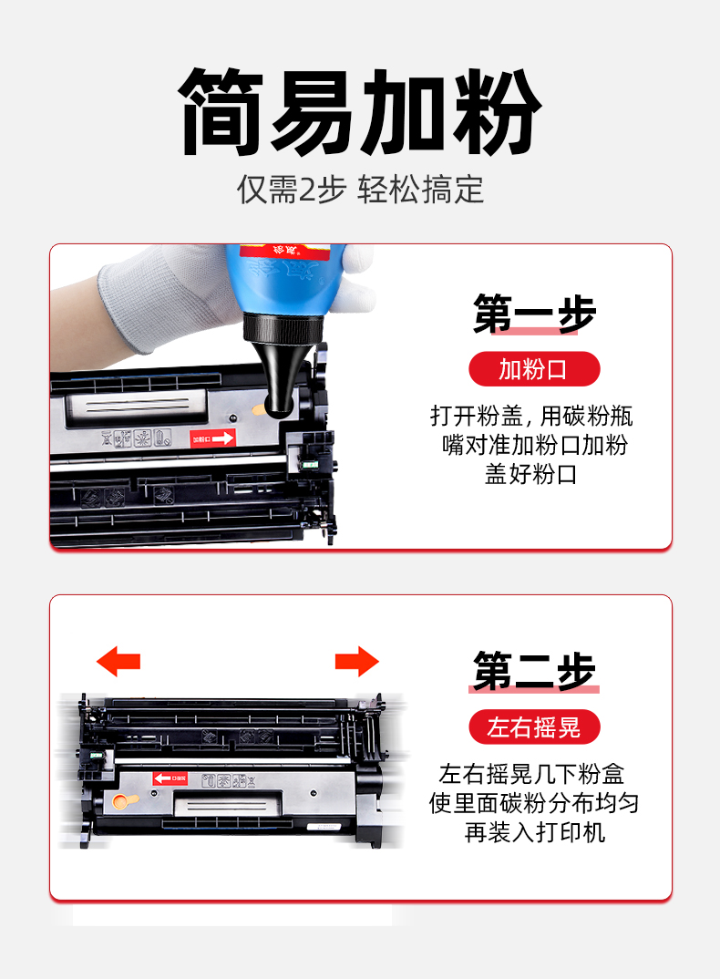 绘威CF228A 28A易加粉硒鼓2支装 适用惠普HP M403 M403dn M403n M427 M427fdn M427fdw一体机墨盒 带芯片MFP
