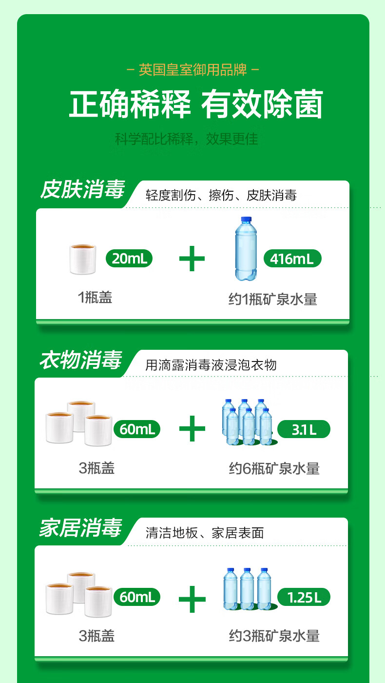 滴露（Dettol）消毒液1.2L 杀菌除螨 家居室内 宠物环境消毒水 衣物除菌剂 不含84酒精