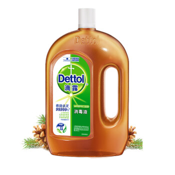 滴露（Dettol）消毒液 消毒水衣物除菌剂 家居多用消毒液 不含84酒精 1.8L