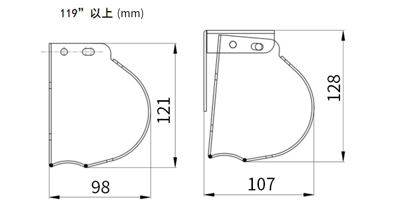 经科（JK）S1电动幕布 100英寸 16:9电动投影幕布 白塑投影机幕布 钢琴漆弧形外壳投影仪幕布（含遥控）