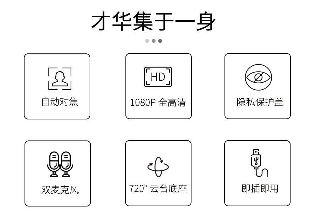 势必得（Spedal）928 电脑直播摄像头 高清1080P自动对焦 内置双麦克风免驱动