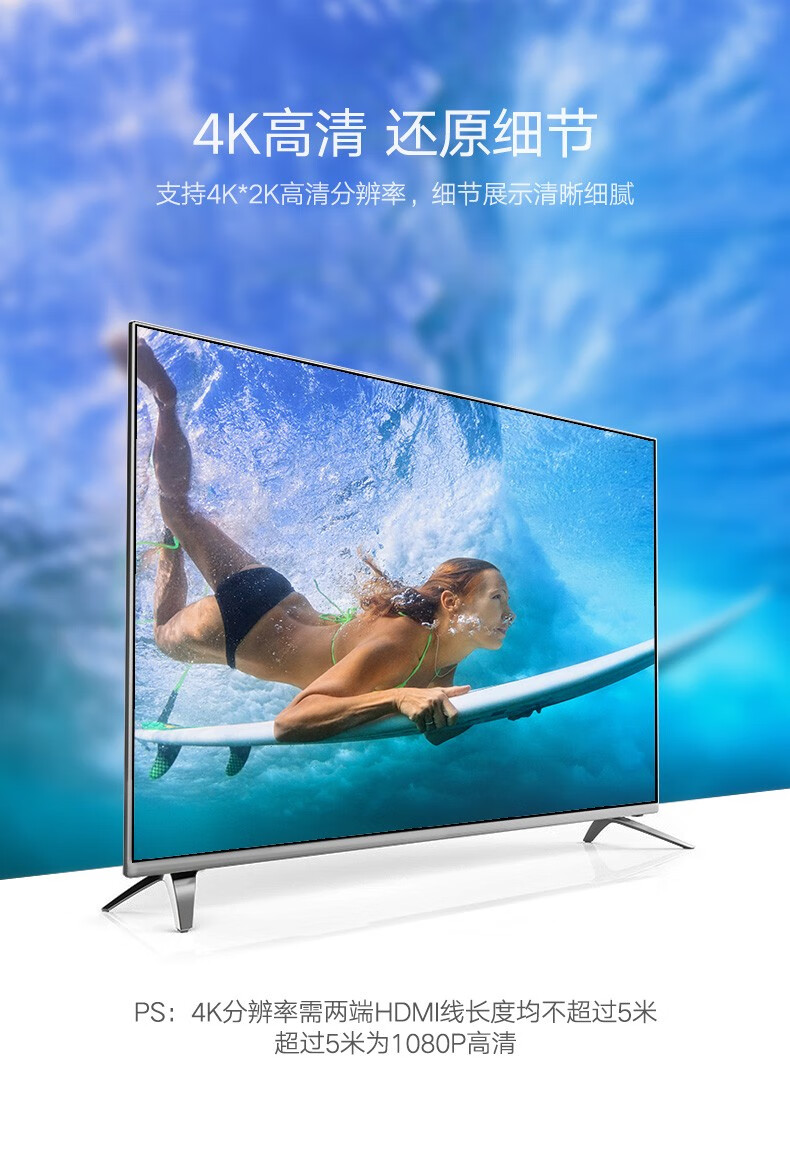 绿联 50744 KVM切换器 HDMI切屏器 4K高清 USB打印机共享器 两台电脑共享台显示器自动切换 2进1出CM200