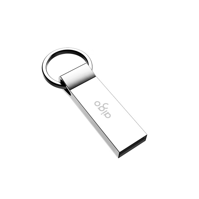 爱国者（aigo）16GB USB2.0 U盘 U210 金属U盘 车载U盘 银色 一体封装 防尘防水