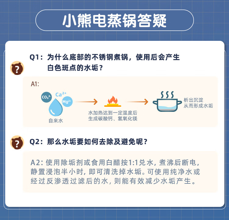 小熊（Bear）电蒸锅 蒸蛋器 蒸锅电 电火锅 多用途锅 蒸包子锅电煮锅三层大容量10L分体式 DZG-D80J3小熊