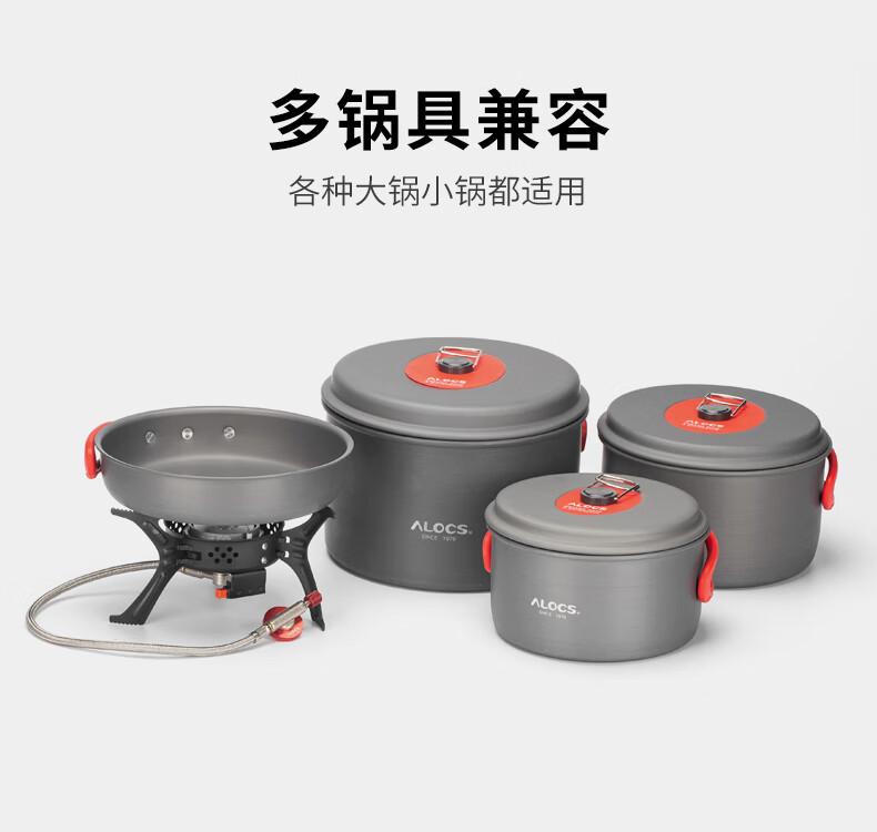 爱路客（ALOCS）野外炉具便携套装野炊猛火炉头户外炉具燃气炉防风户外气炉CS-G04PRO