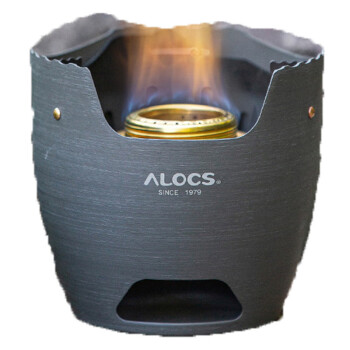 爱路客（ALOCS）酒精炉 户外炉具 轻量便携露营酒精炉头柴火木炭燃气多燃料可用炉子移动灶台围雪炉CS-B15S