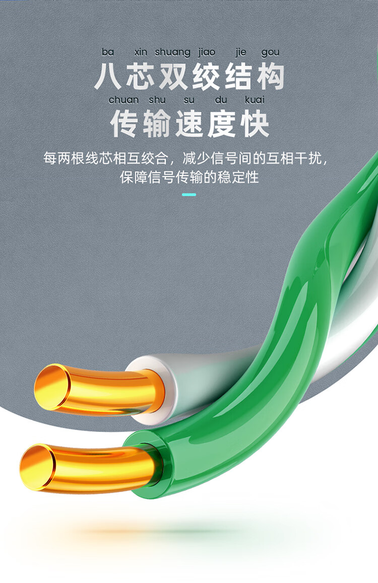 山泽(SAMZHE) 工程级六类网线 无氧铜高速CAT6类非屏蔽网线 工程家装网络布线专用箱线 100米SZ-6100