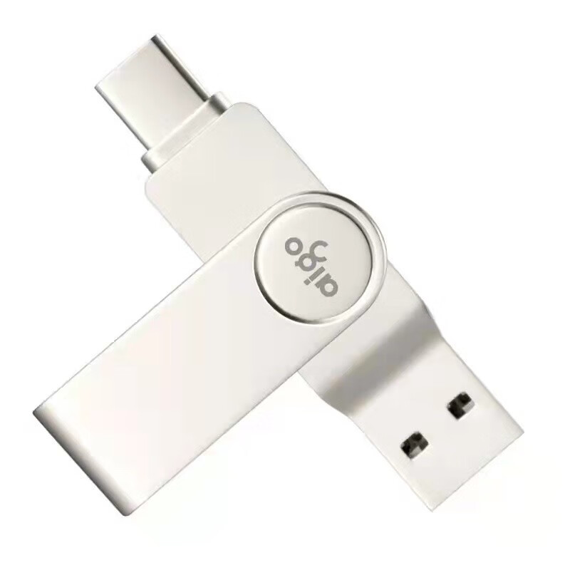 爱国者（aigo）U盘 U356 256GB 银色 USB3.4 金属U盘 车载U盘 一体封装