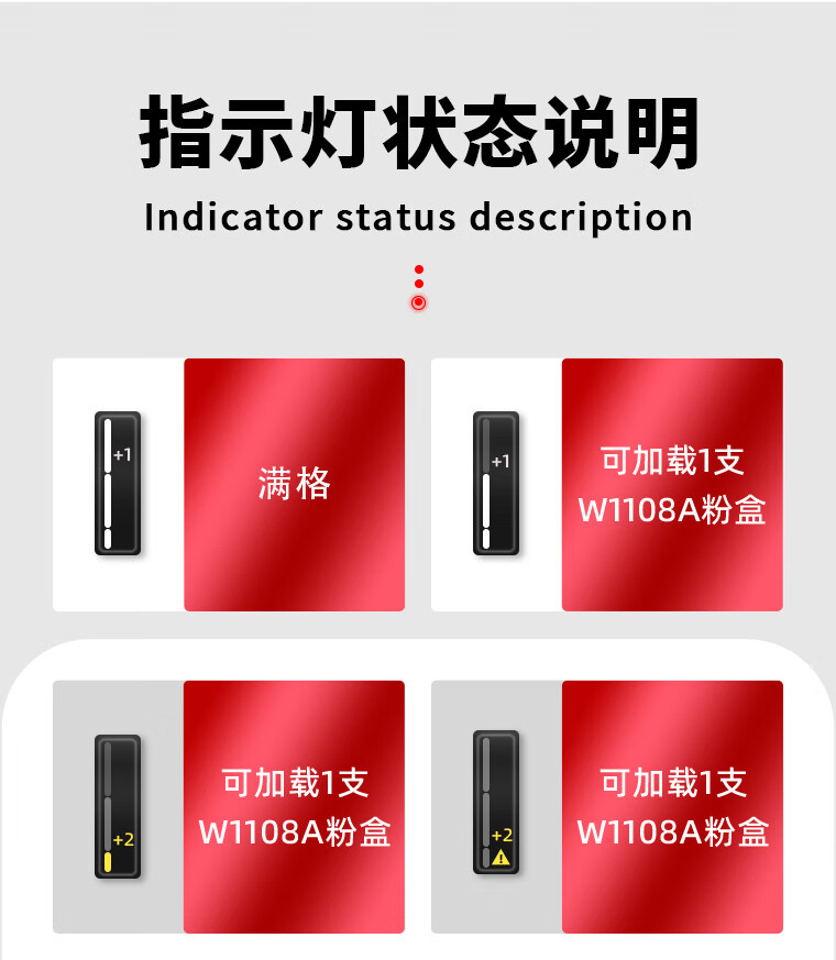 绘威适用惠普ns1005w闪充粉盒108a粉盒hp1005w 1020c 1020w硒鼓ns1020w ns1005c墨粉w1108a打印机墨盒 双支装