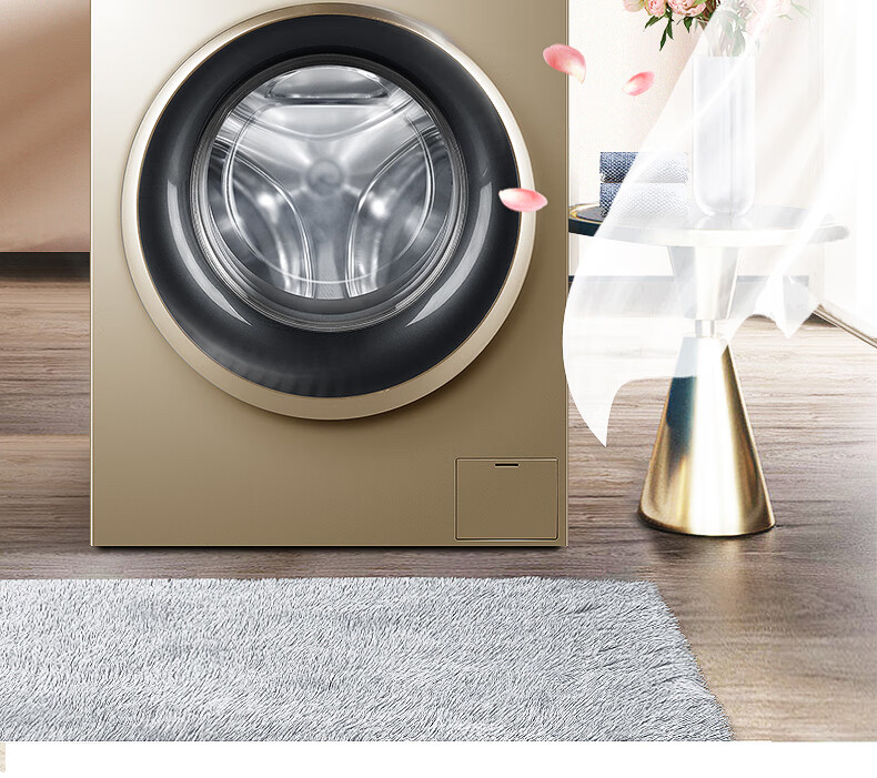 海尔（Haier）全自动滚筒10公斤洗衣机大容量员工宿舍家用节能变频一级能效洗脱一体G100108B12G
