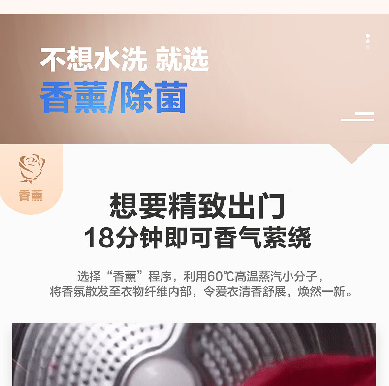 海尔（Haier）全自动滚筒10公斤洗衣机大容量员工宿舍家用节能变频一级能效洗脱一体G100108B12G
