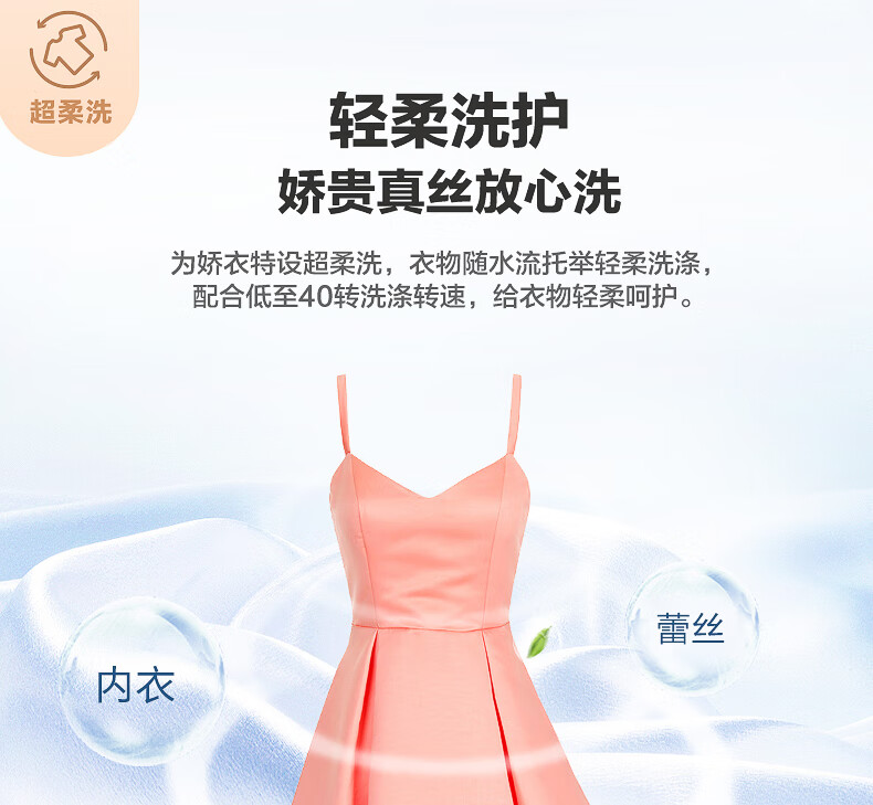 海尔（Haier）全自动滚筒10公斤洗衣机大容量员工宿舍家用节能变频一级能效洗脱一体G100108B12G