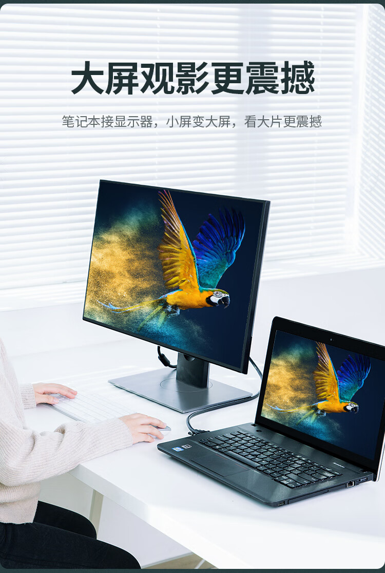 绿联 工程级VGA线 高清视频数据转接线 台式机笔记本电脑接显示器投影仪电视信号连接线3+6铜芯1.5米11630