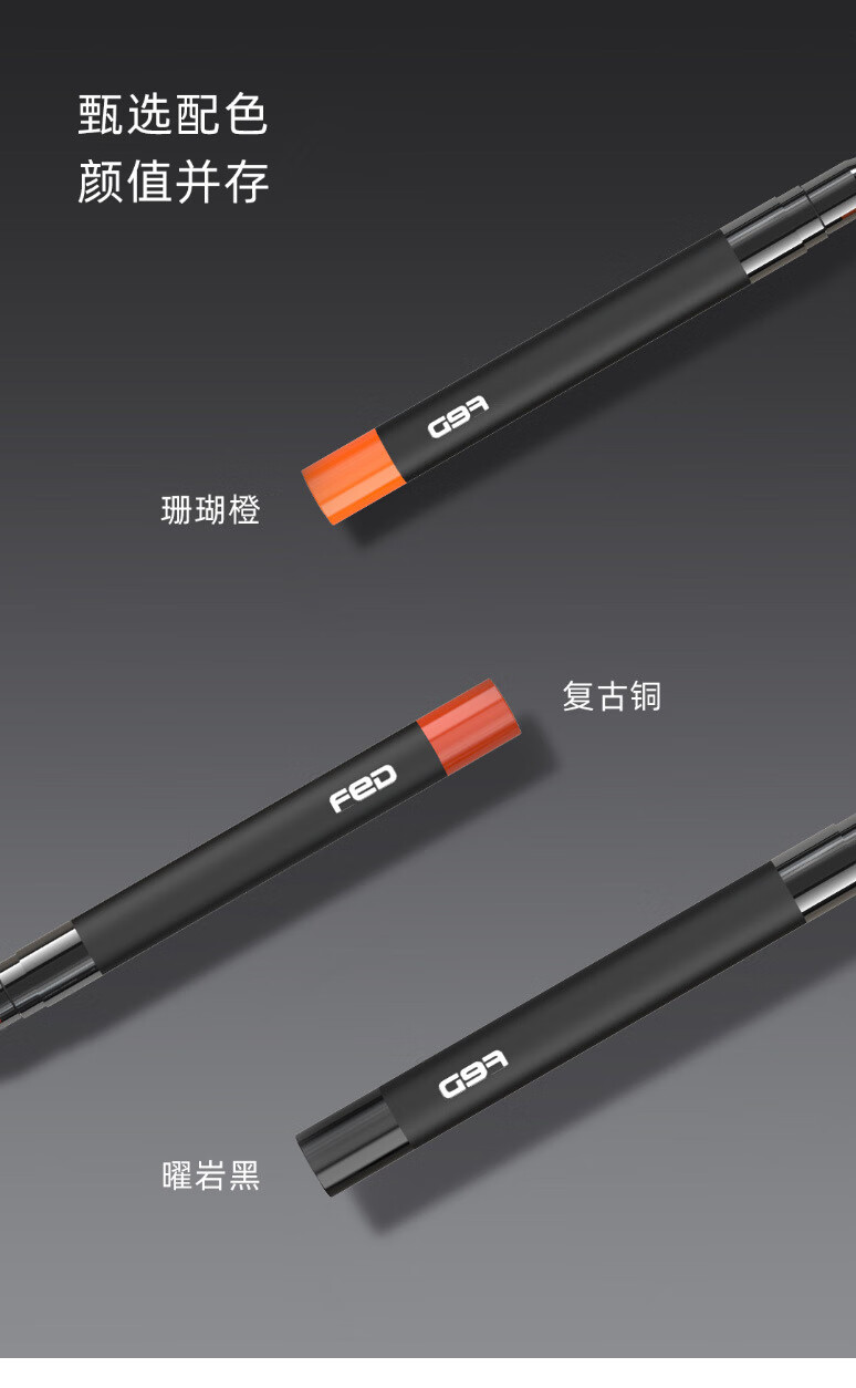 飞尔顿 可调节竞速跳绳健身运动跳绳竹节跳绳儿童学生中考专用 珊瑚橙