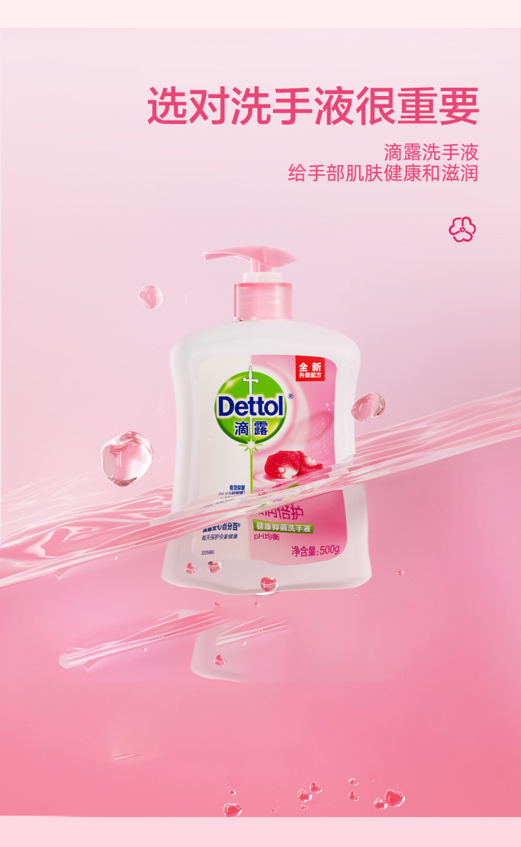 滴露健康洗手液滋润倍护500g