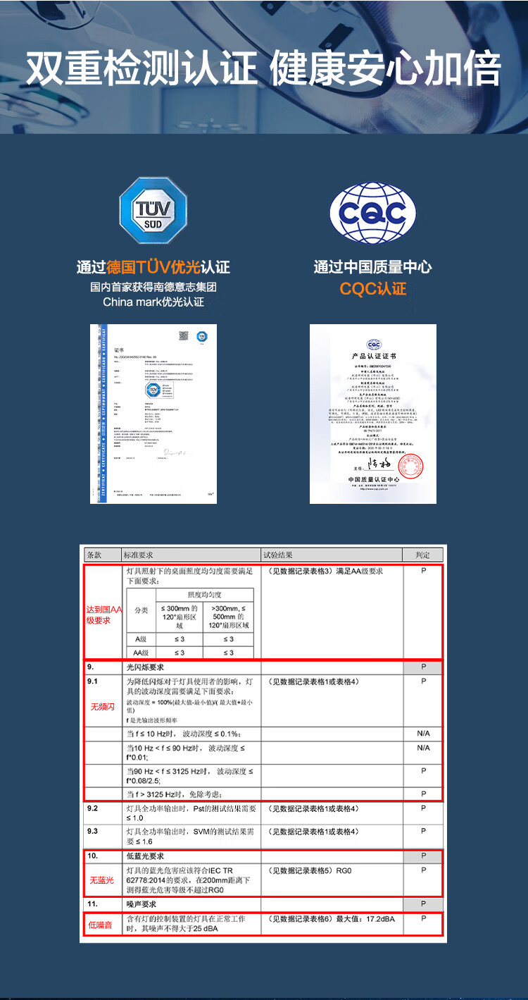 华为 欧普智能读写台灯Pro 国AA级防蓝光学生儿童学习读写LED智能开关远程控制 皓月银