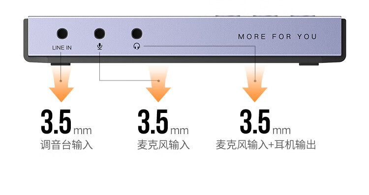 绿联 80688 HDMI双路视频采集卡4K高清输入 视频录制盒1080P采集 CM541