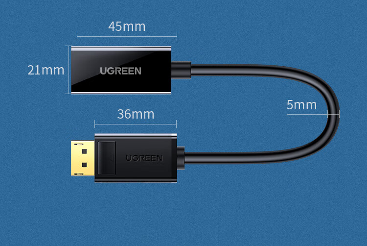 绿联 40362 DP转HDMI转换器线 高清DisplayPort公转HDMI母转接头 接显示器投影仪 1080P MM137 MM137