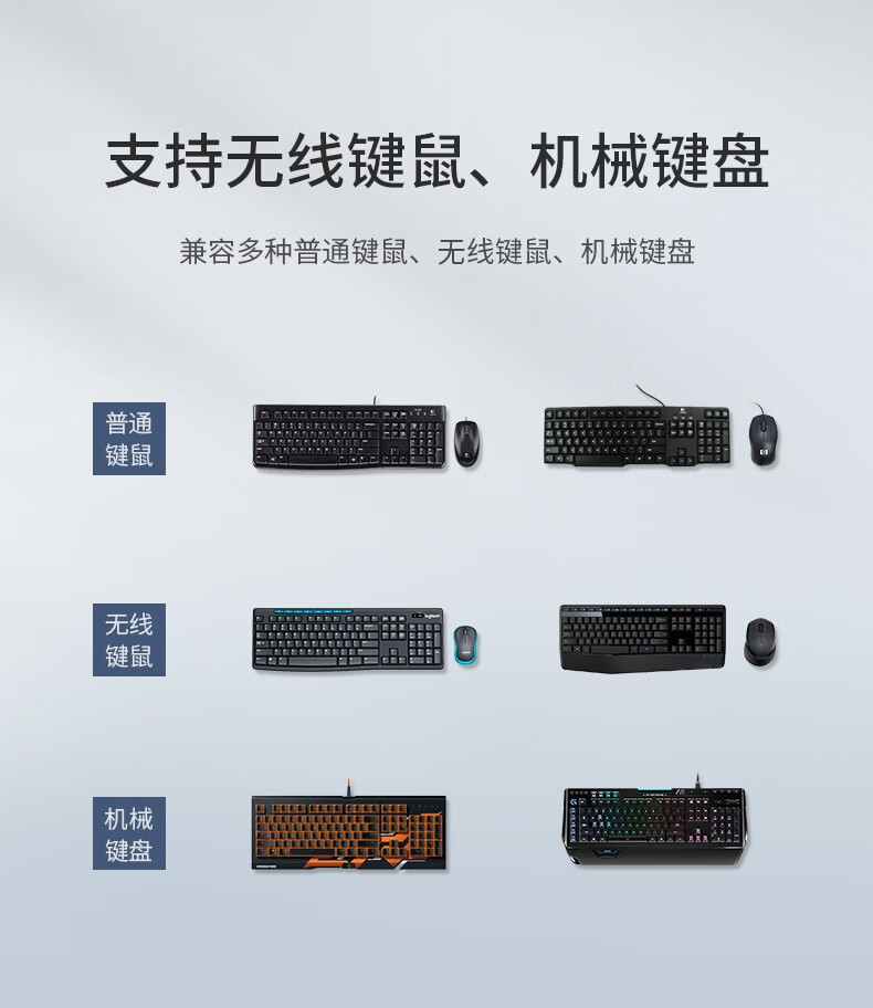 绿联 60102 8口同步控制器4多开 一套键盘鼠标控制多台电脑主机共享kvm切换器 1进8出 CM229