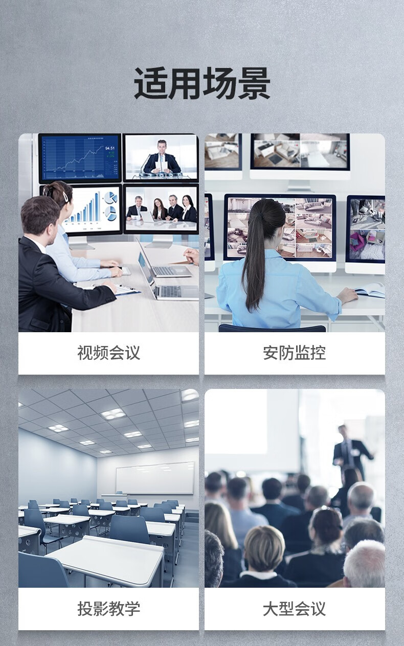 绿联 70436 HDMI2.0矩阵四进四出切换器分配器 4K高清视频切屏器 【4K/60Hz】4进4出 CM289