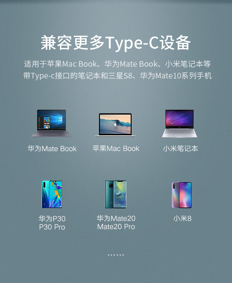绿联 50736 Type-C百兆有线网卡 USB-C转RJ45网口转换器网线转接头  深空灰 CM199