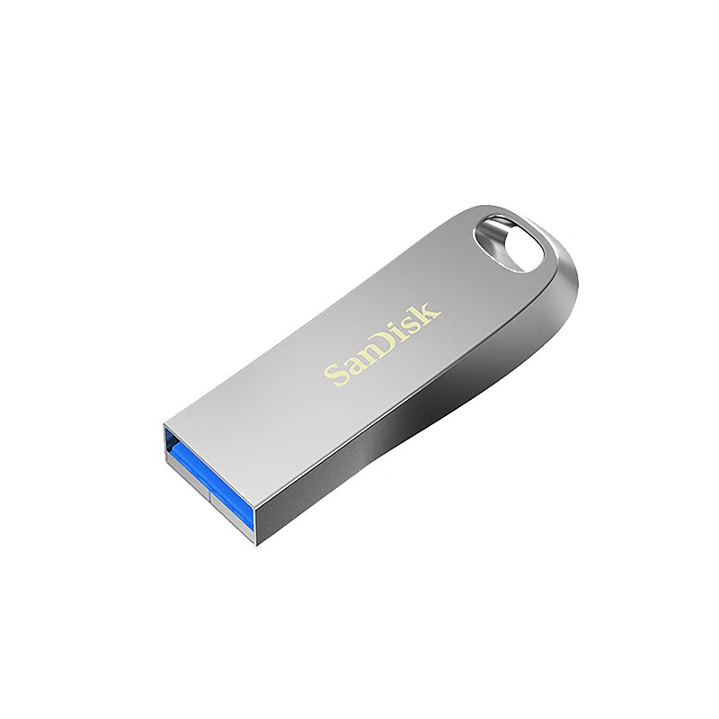 闪迪(SanDisk)64GB USB3.1 U盘 CZ74酷奂银色 读速150MB/s 金属外壳 内含安全加密软件