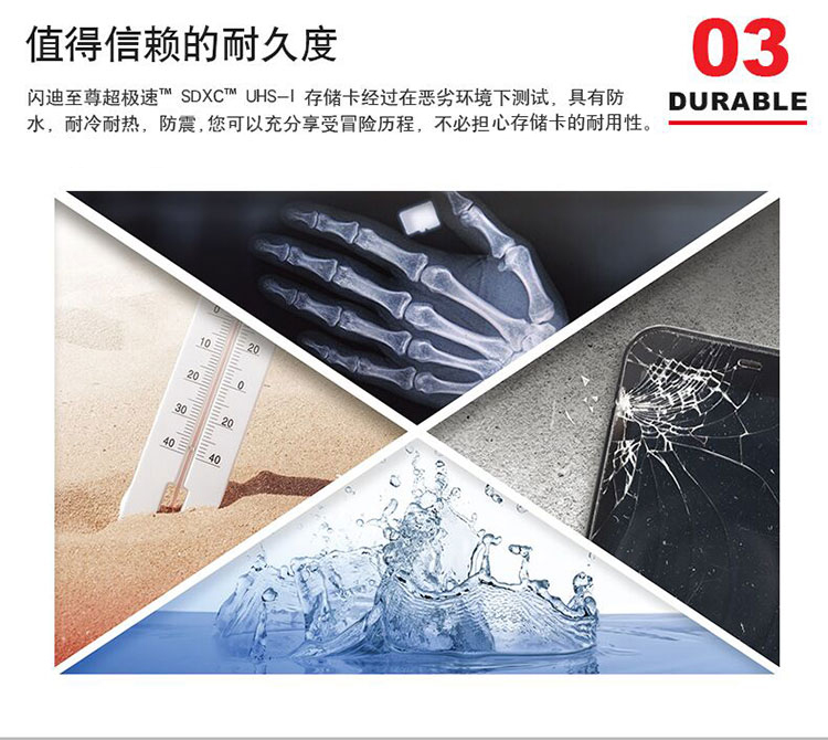 闪迪（SanDisk）SDSDXXY-064G-ZN4IN 存储卡 至尊超极速版内存卡 读速170MB/s 写速90MB/s 捕捉4K超高清