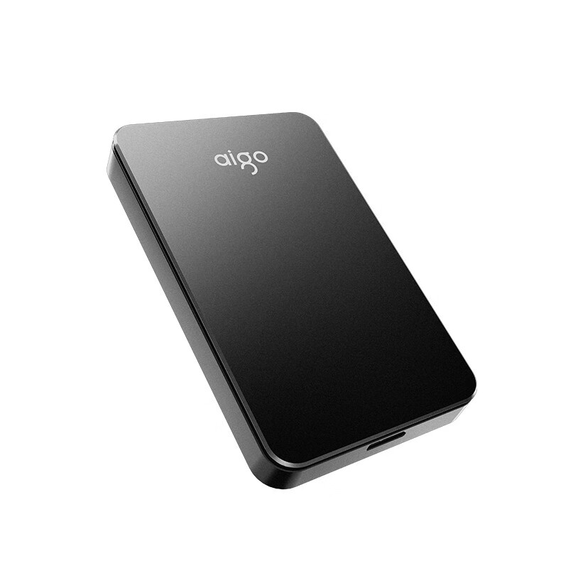 爱国者 (aigo) 1TB USB3.0 移动硬盘 HD809 黑色 稳定高速传输 简约设计 睿智之美 商务便携