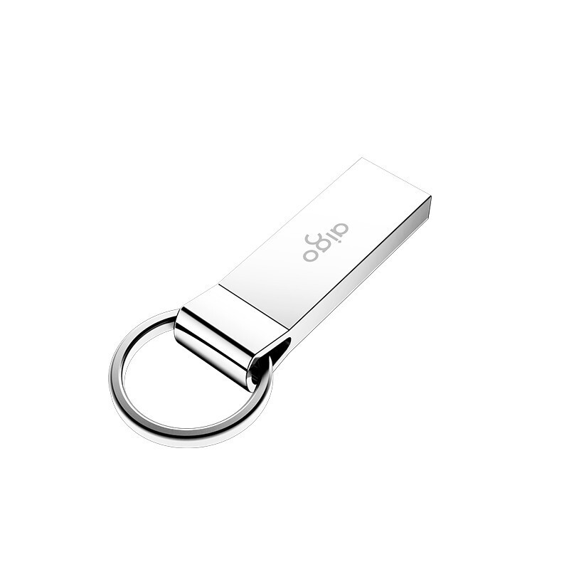 爱国者（aigo）64GB USB2.0 U盘 U210 金属U盘 车载U盘 银色 一体封装 防尘防水