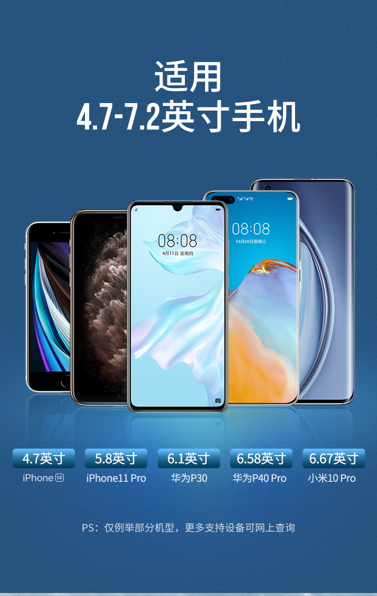 绿联 车载手机支架 汽车导航支架 车用手机架出风口重力支架 车内手机座 稳固夹持不晃动80539
