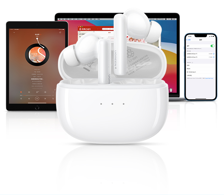 绿联 HiTune T3真无线蓝牙耳机  蓝牙5.2游戏耳机 运动耳机 通用苹果华为小米手机 90206