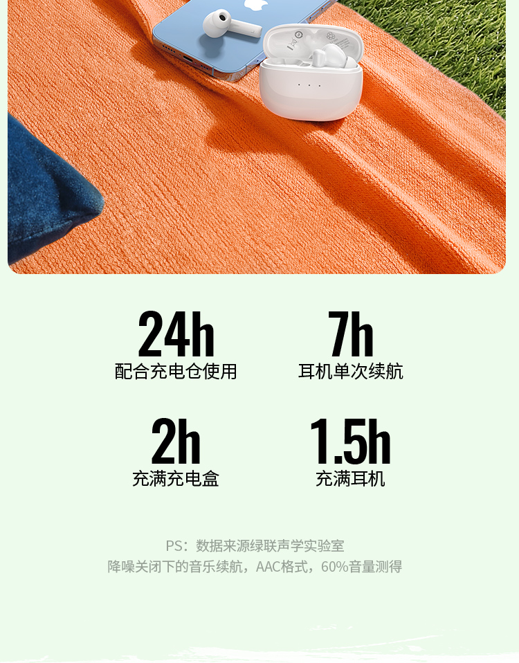 绿联 HiTune T3真无线蓝牙耳机  蓝牙5.2游戏耳机 运动耳机 通用苹果华为小米手机 90206