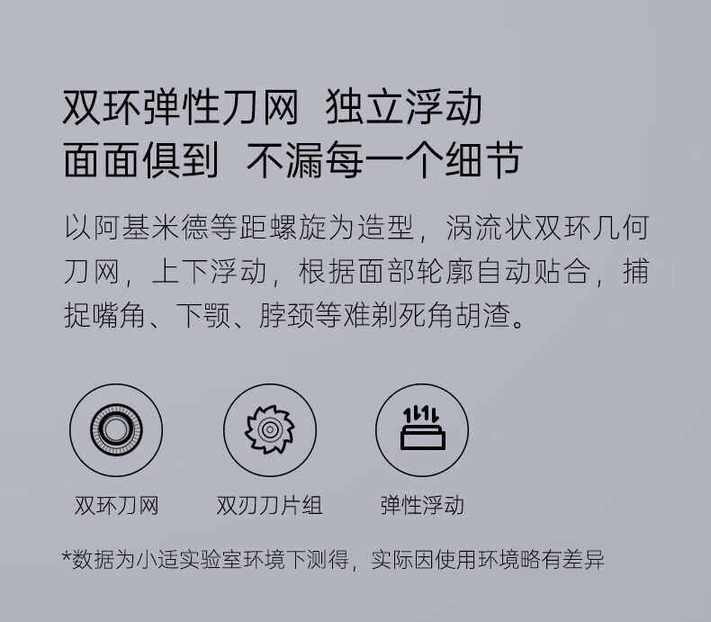 小适（showsee）智能感应剃须刀潮玩便携 男士 充电式  刮胡须刀 F101-GY