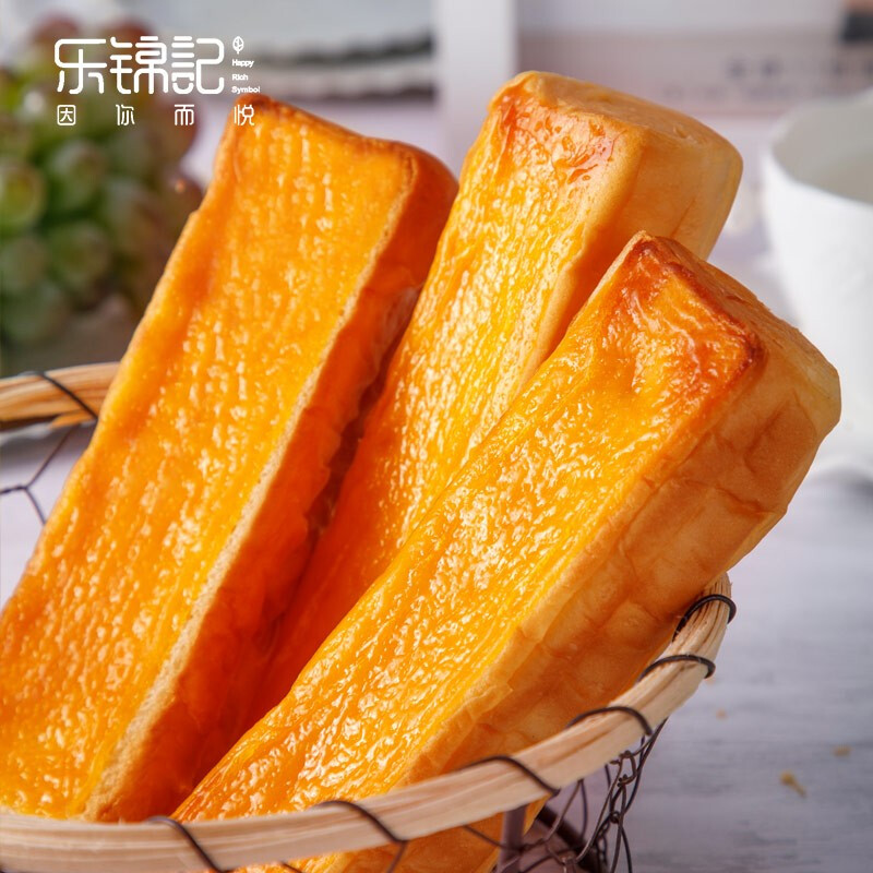 乐锦记面包营养饱腹早餐手撕夹心零食乳酪岩烧棒700g