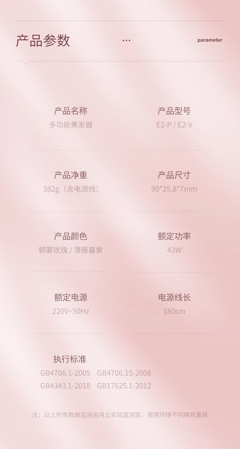 小适（showsee）电直卷发器 拉直板夹 直发梳 美发电卷发棒 夹板直发 E2-P