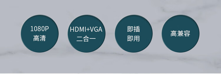 绿联MD108 dp转hdmi/DP转换器vga转接头苹果转HDMI+VGA 家装黑（10439）