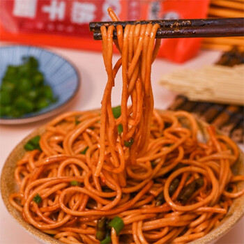 嗨吃家方便速食食品休闲零食小吃 热干面176g*6袋