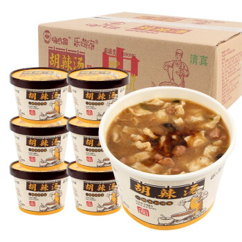 嗨吃家方便速食食品休闲零食小吃 新版胡辣汤65g*6桶