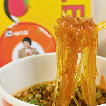嗨吃家方便速食食品休闲零食小吃 标准版酸辣粉128g*6桶