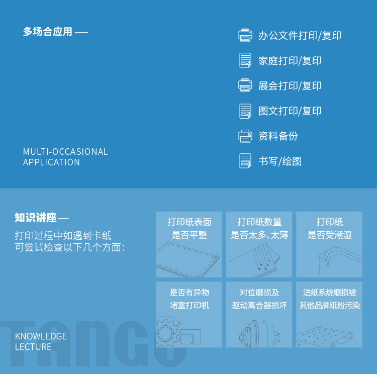 天章（TANGO）世纪天章70g A4复印纸办公用品白纸 500张/包 5包/箱（2500张）