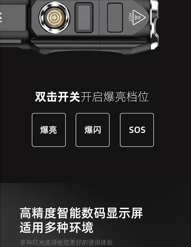 神火（supfire）强光手电筒远射LED充电式迷你防身骑行户外灯F15