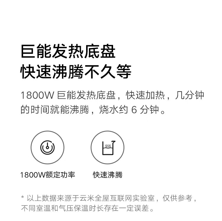 米家 小米电热水壶烧水壶 恒温水壶1S 一键保温55°C 1.7L大容量 304不锈钢