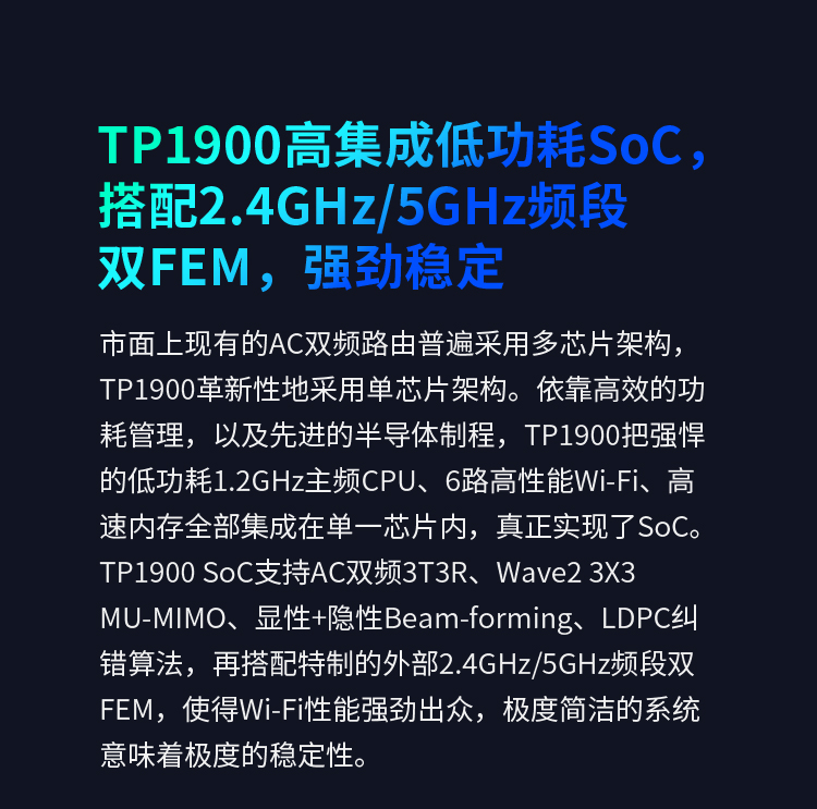 TP-LINK 普联双千兆路由器 易展mesh分布路由 WDR7632千兆易展 1900M家用无线 5G双频 WDR7660