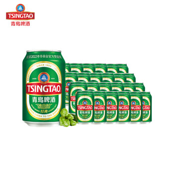 青岛啤酒（TSINGTAO）经典11度330ml*24罐啤