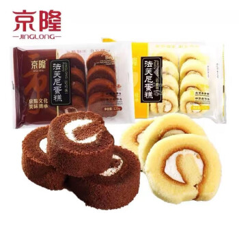 京隆 法芙尼蛋糕小包装软面包奶香味120g*2袋